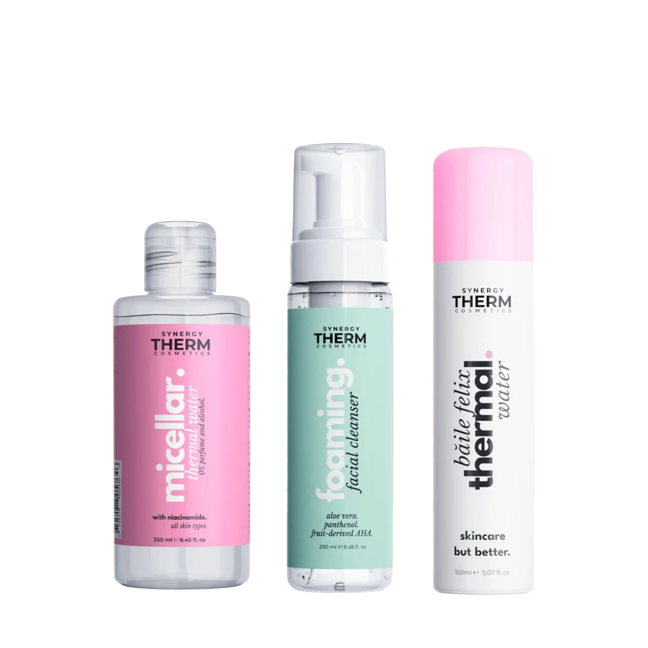 Synergy Therm Cosmetics Cleansing Routine Set 650 ml