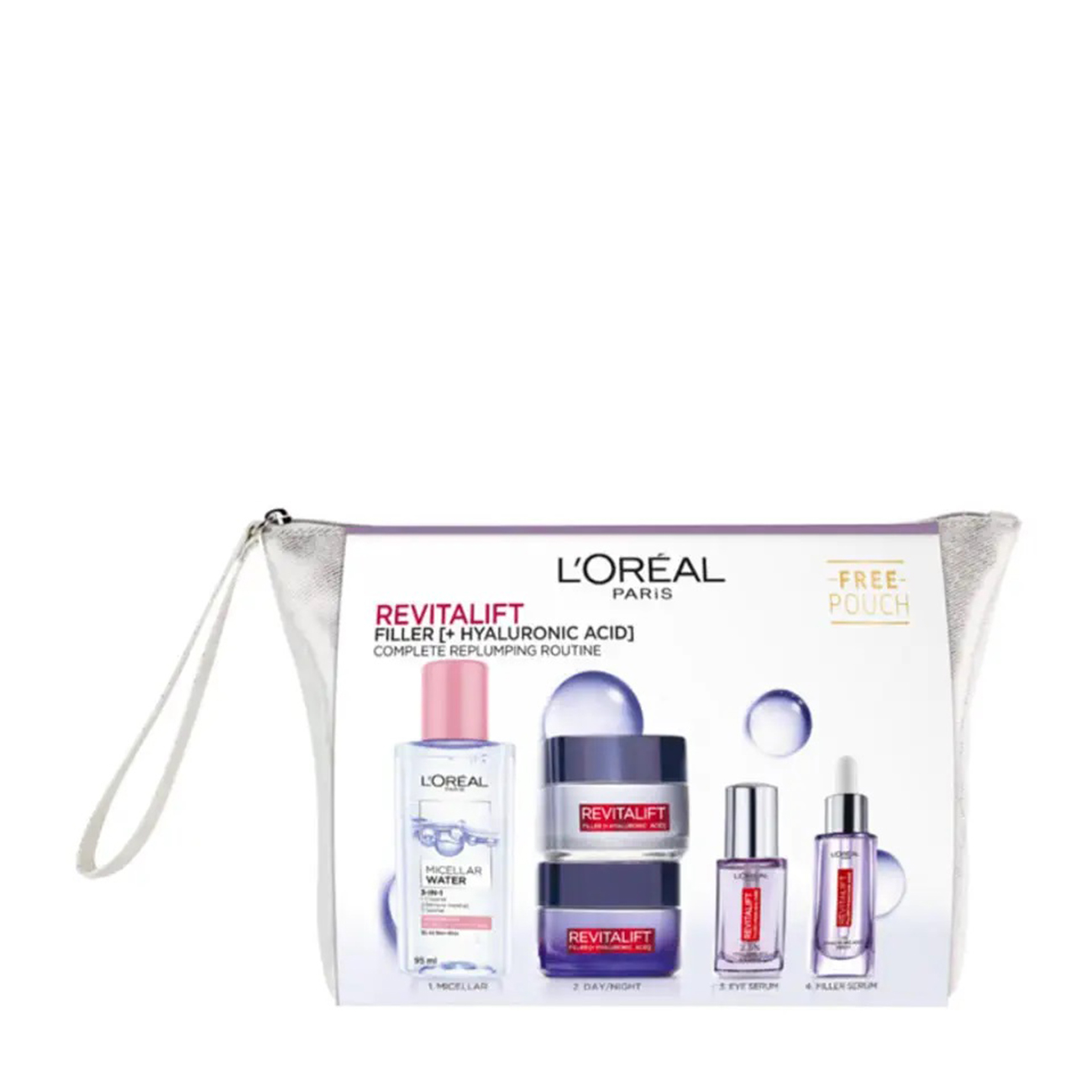 Set L'Oreal antirid cu acid hialuronic 245ml